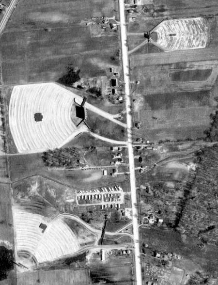 Denniston Drive-In Theatre - Monroe Aerial 4-21-57